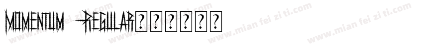 Momentum Regular字体转换